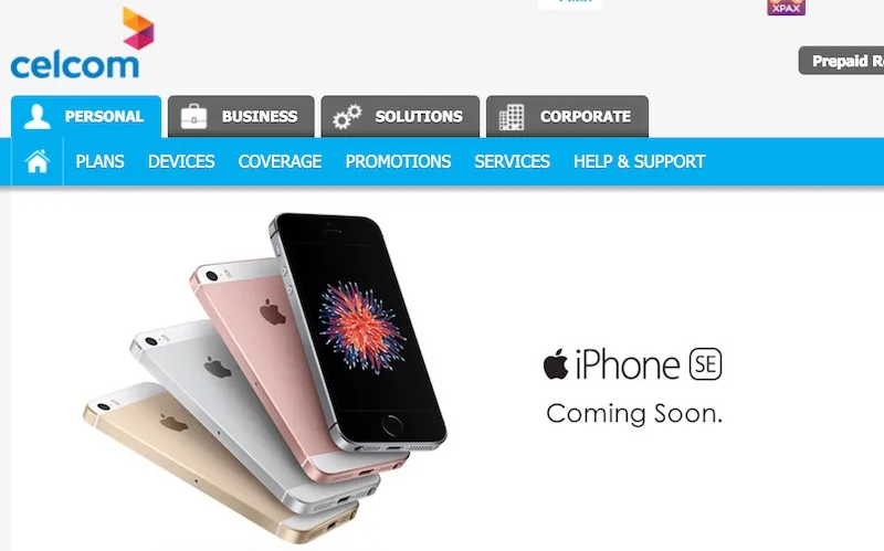 Celcom iPhone SE coming soon