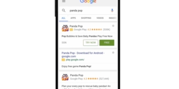 Google Try Game in Search App