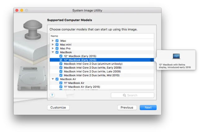 Mac OS X Server MacBook Listing