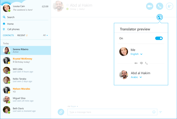 Skype Translate