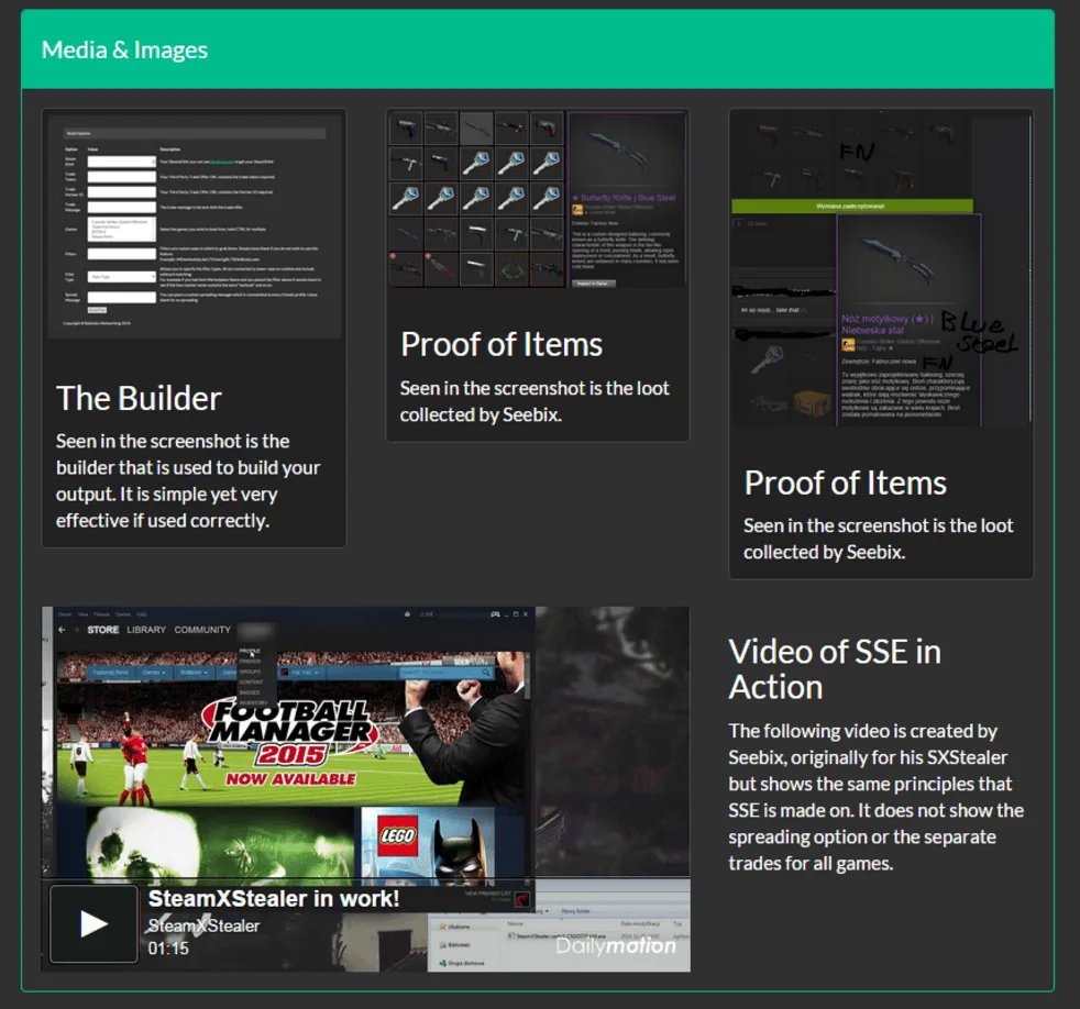 Steam Stealer Guide