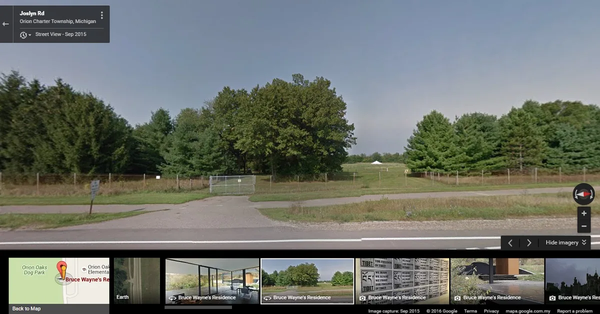 Wayne Residence Outside Street View