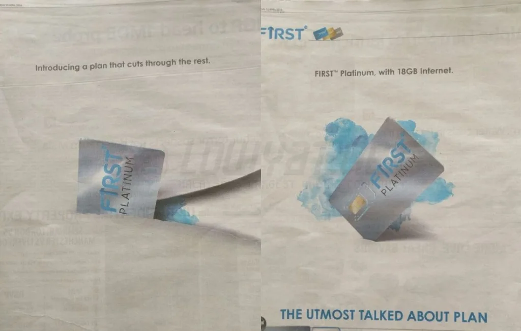 Celcom First Platinum advert - The Star, 15 April 2016
