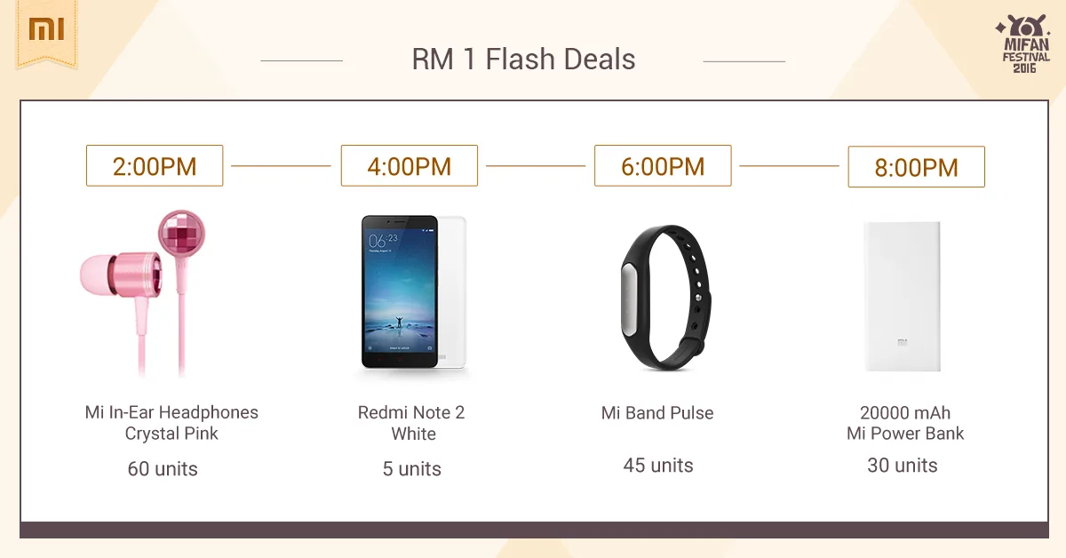 Mi Fan Festival 2016 Flash Sales
