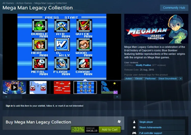 Steam Mega Man Legacy Collection Sale 2016