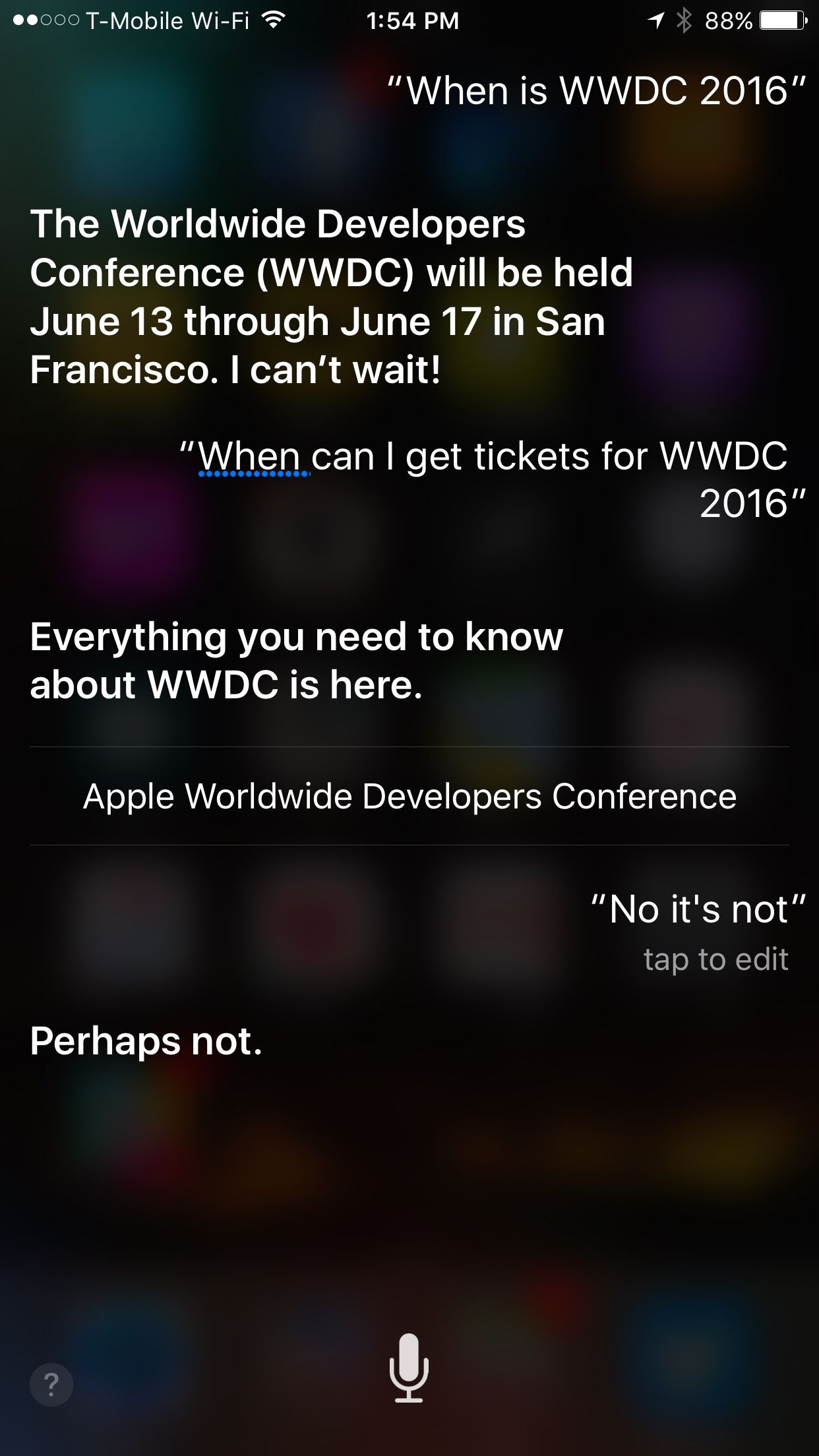 WWDC 2016 Siri