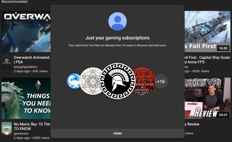 Youtube Gaming Subscriptions