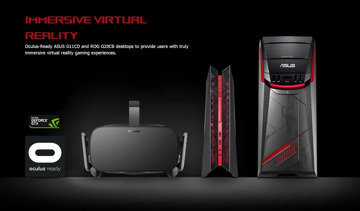 asus vr ready desktops