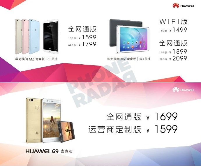 Huawei-G9-Lite-Medipad-M2