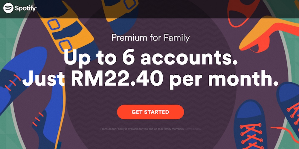 New Spotify Family Price in Malaysia 2016