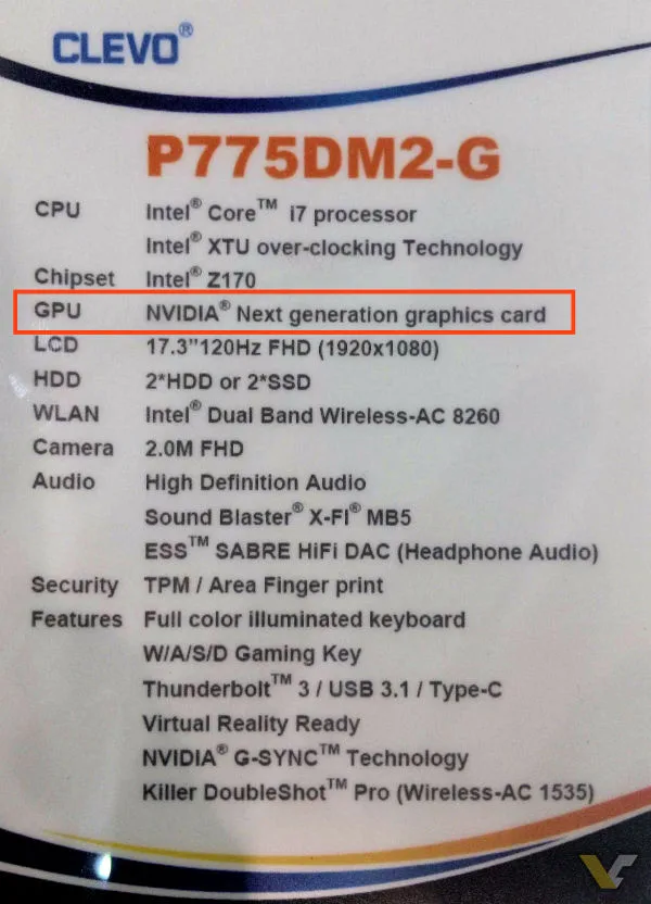 Clevo Specs