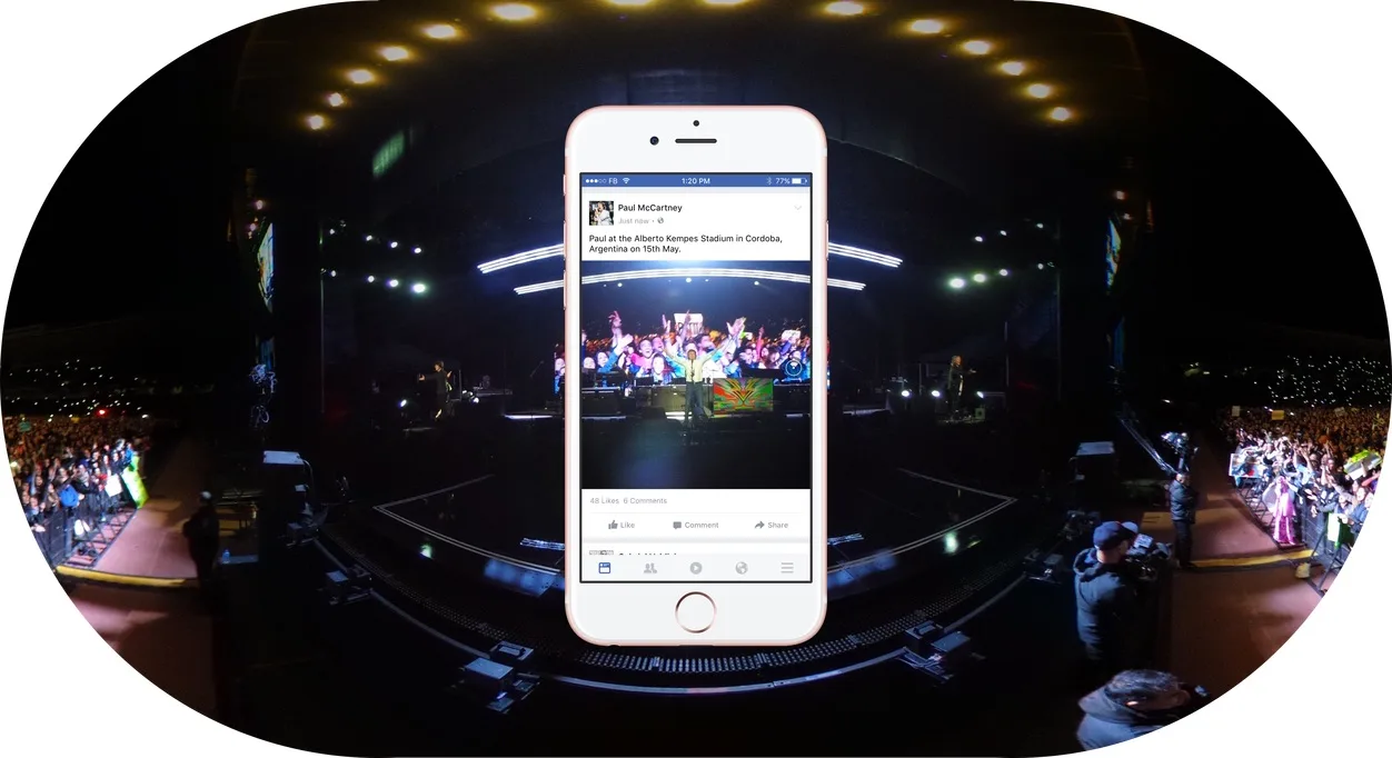 Facebook 360 Photo with Paul McCartney