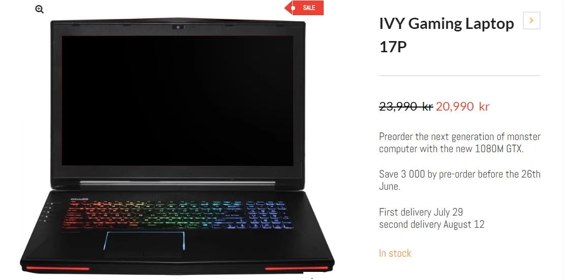 IVY Gaming laptop