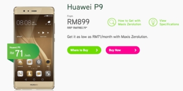 Maxis Huawei P9 Bundle