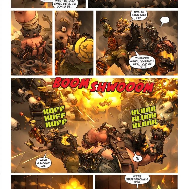 Overwatch Comic Junk Rat & Road Hog