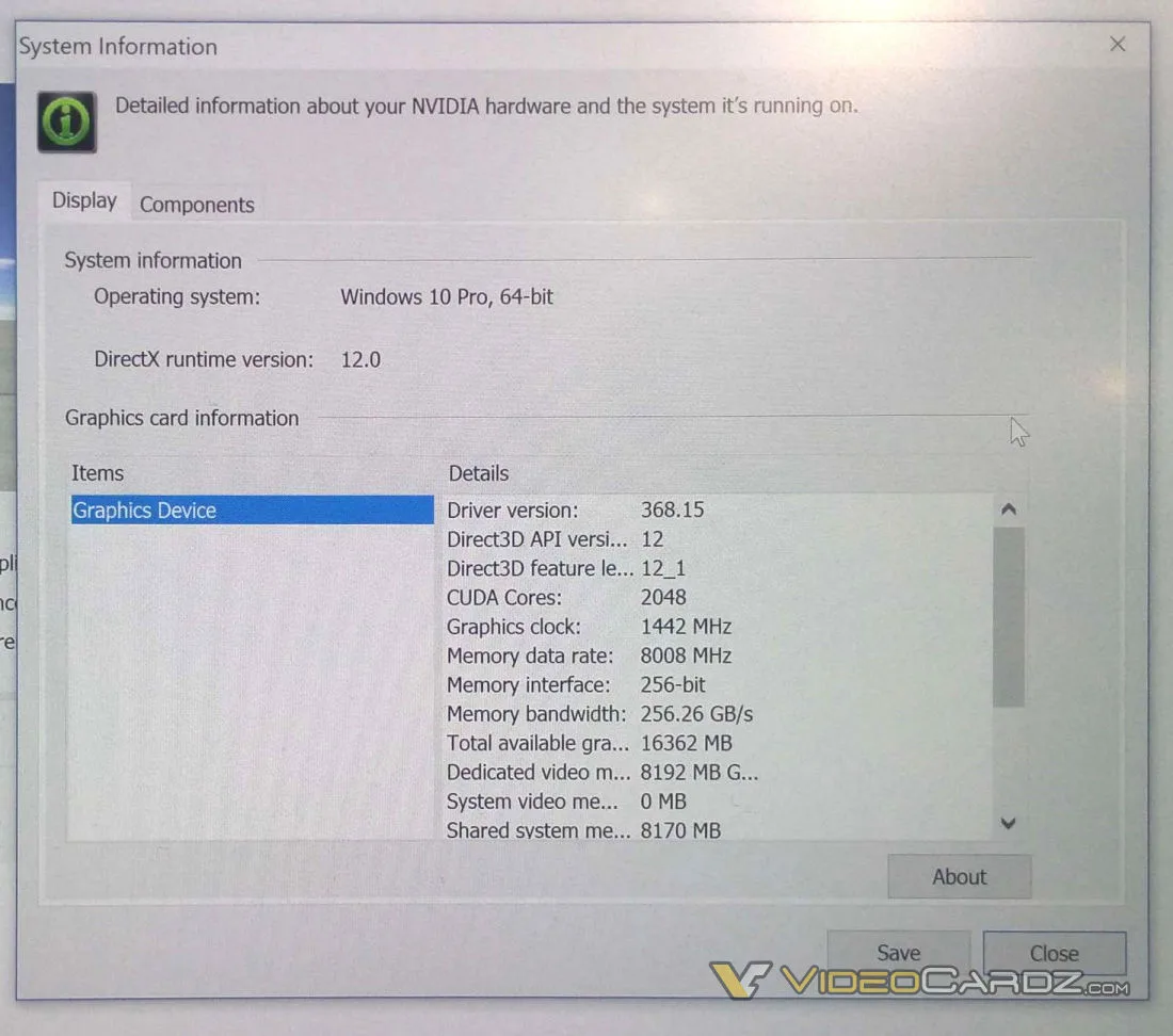 Pascal Mobile specs