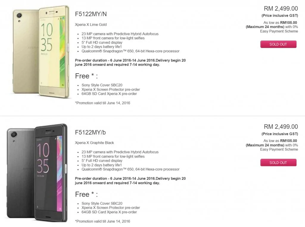 sony-xperia-x-price-my
