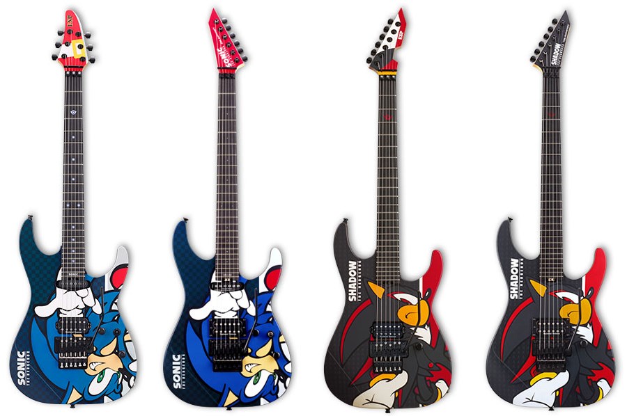 ESP Sonic The Hedgehog 25th Anniversary Guitars