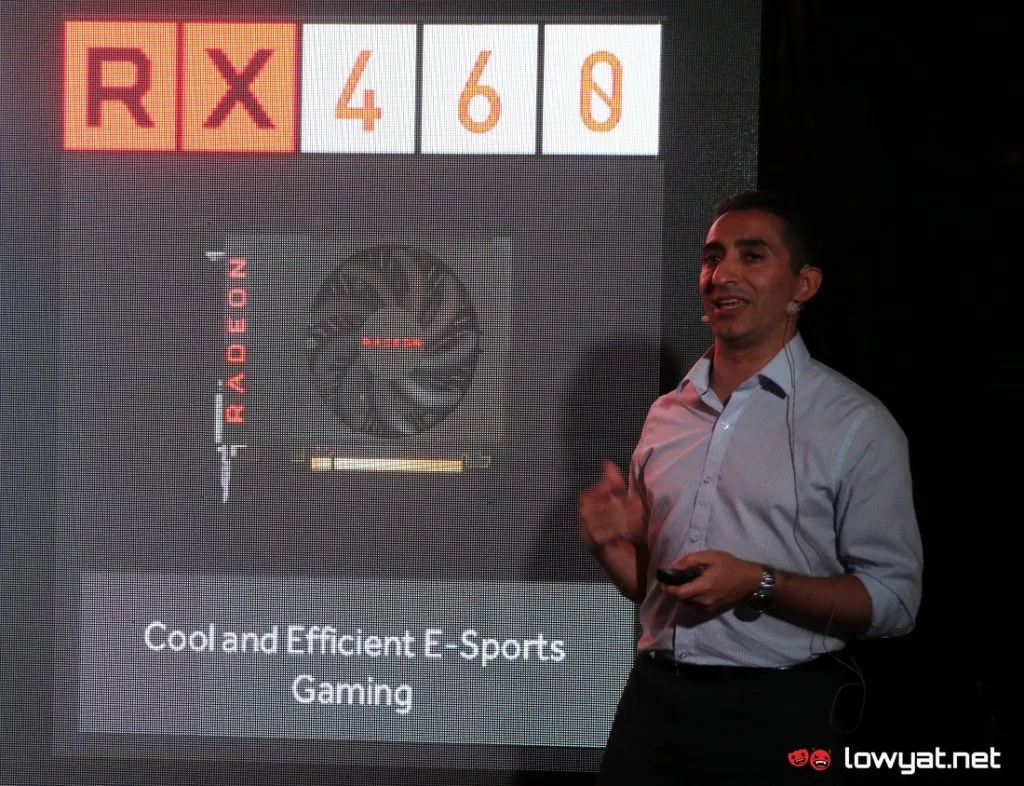 David Nalasco, Senior Technology Manager for Graphics, Radeon Technology Group during AMD Radeon RX 480 launch event in Kuala Lumpur.