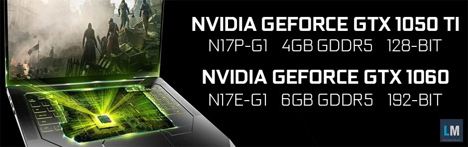 GTX 1050 Ti and GTX 1060 for laptops