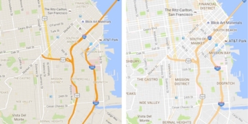 Google Maps Updated with Cleaner Interface