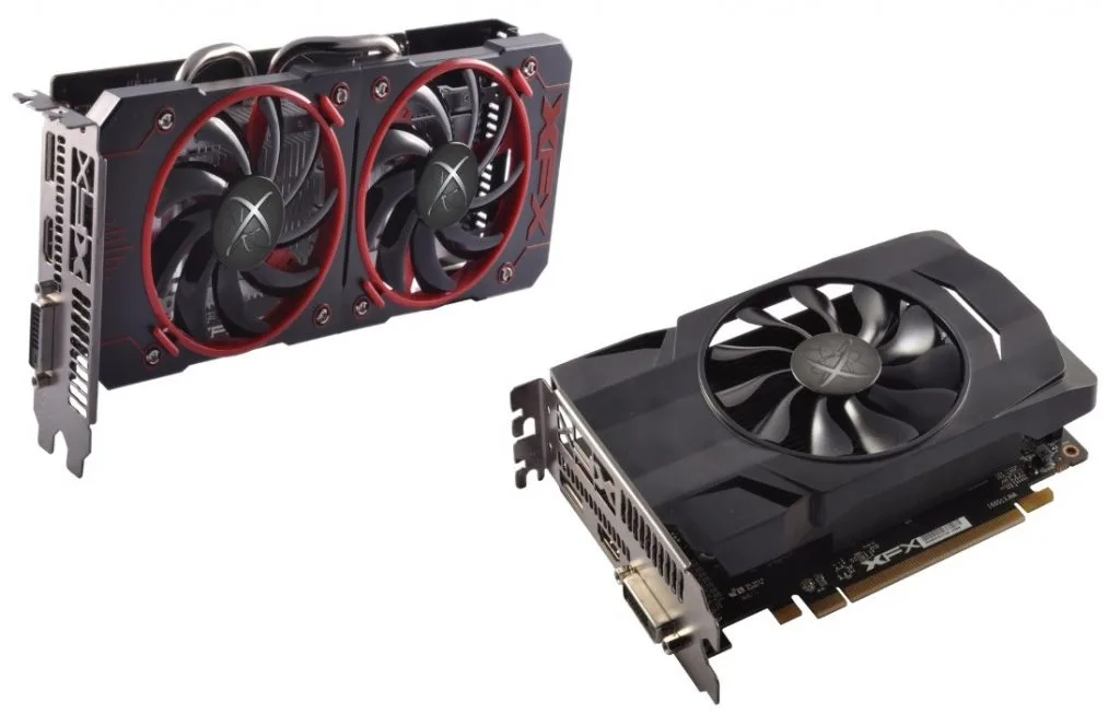 XFX Radeon RX 460 Double Dissipation and Single Fan Cards