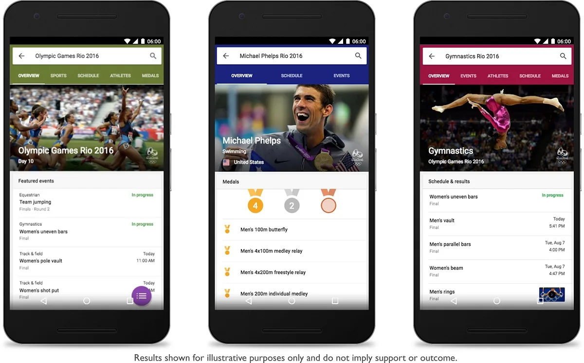Google Mobile Search Rio 2016
