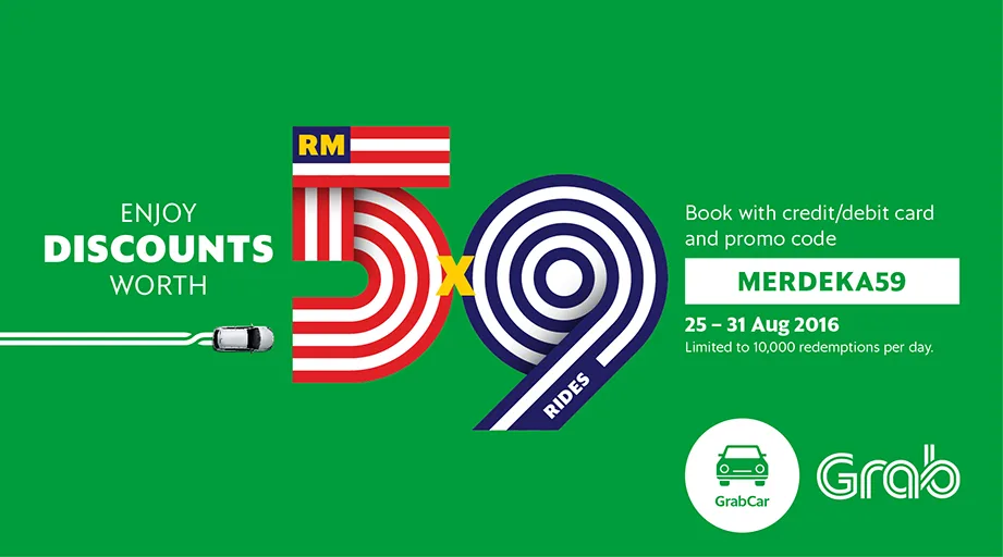 GrabCar Merdeka59 Promotion