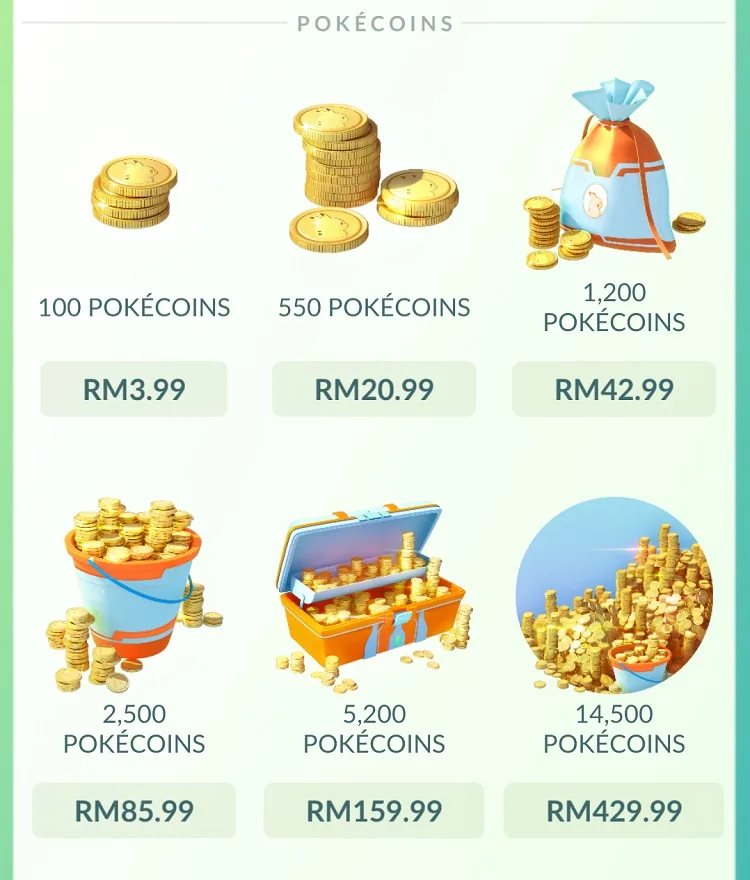 Pokemon Go Buy Pokecoins