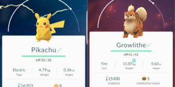 Pokemon Go Pikachu Growlithe