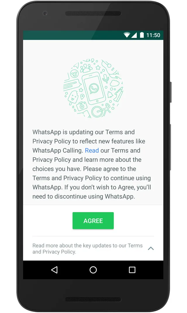 WhatsApp Updated Terms of Service