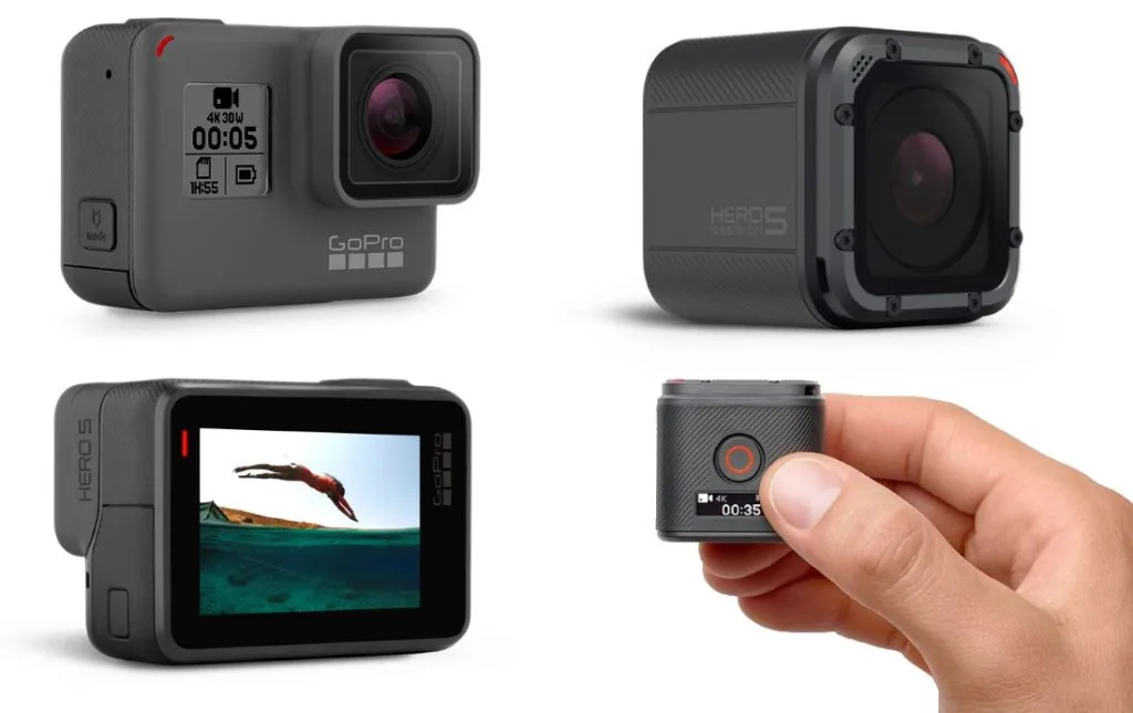GoPro Hero5 Black and Hero5 Session