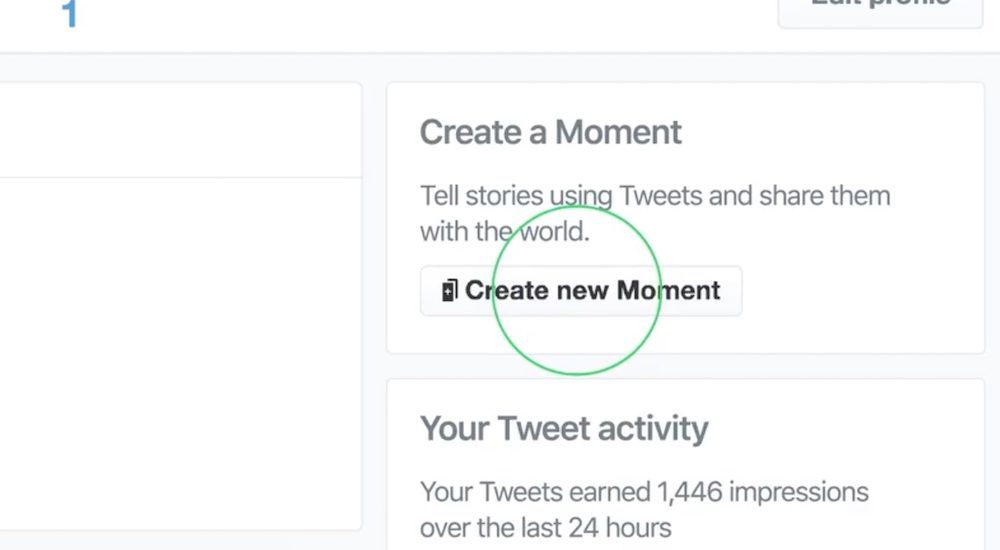 Twitter Create New Moment