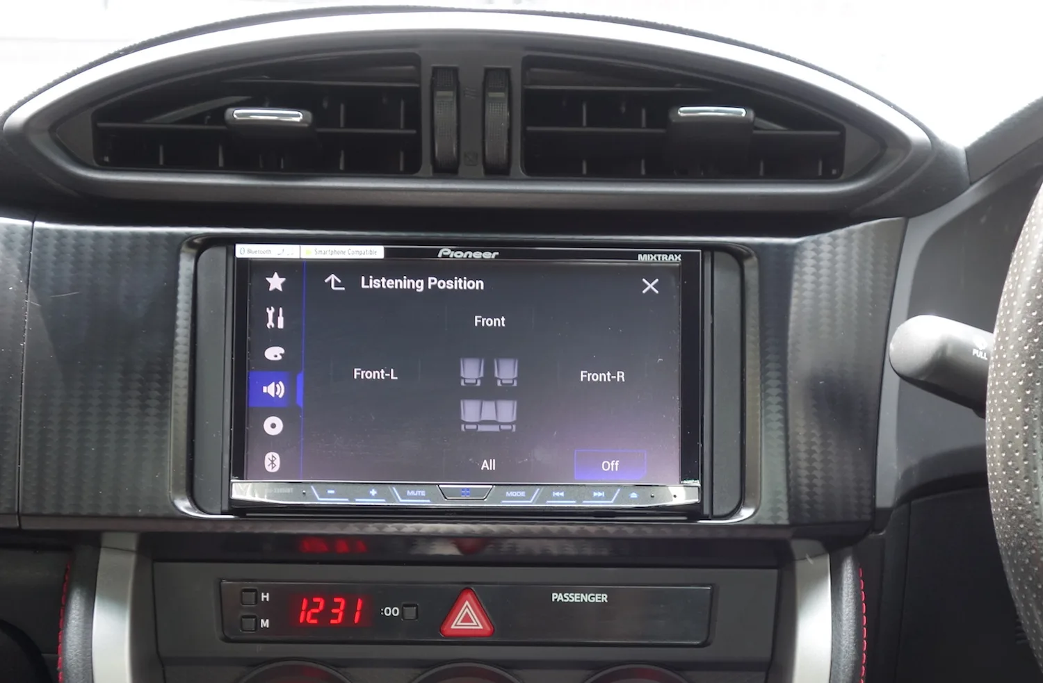 Adjust Listening Position on Pioneer X8850BT Multimedia Receiver