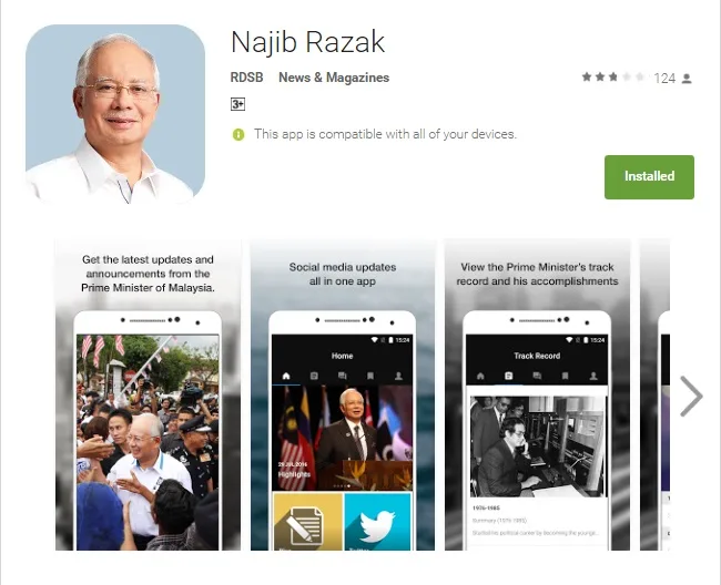 Najib Razak App