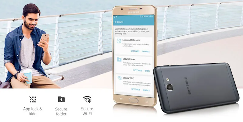 Samsung Galaxy On Nxt Security