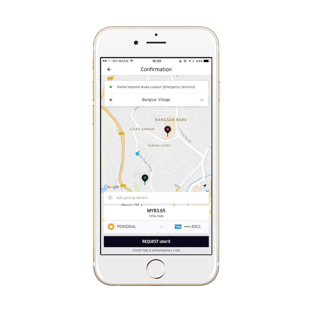 Uber Upfront Pricng App
