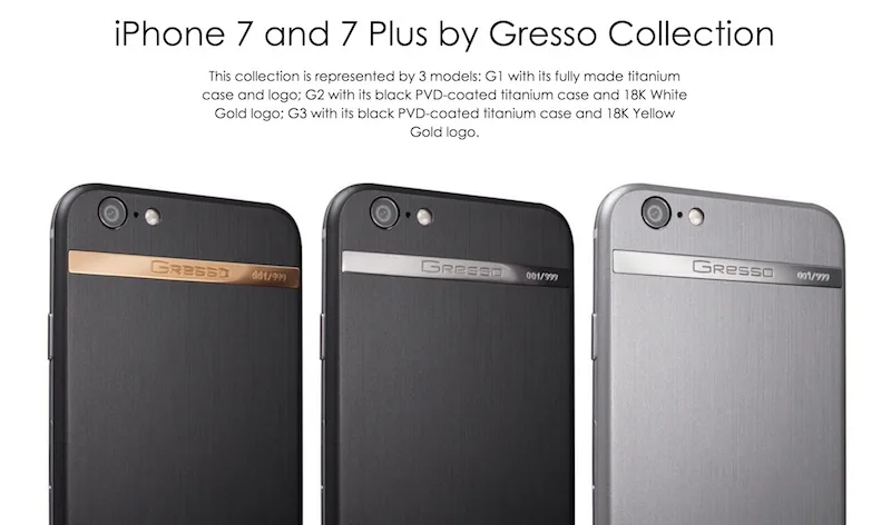 iPhone 7 and 7 Plus by Gresso