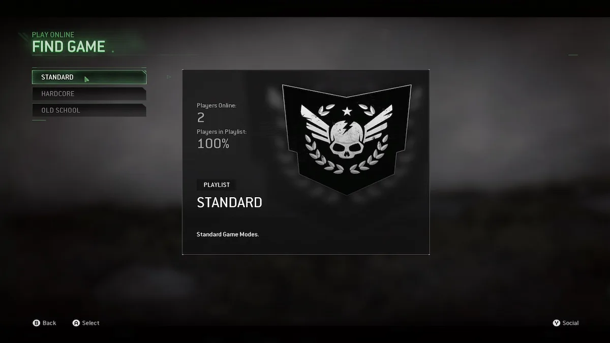 COD Infinite Warfare WS player count