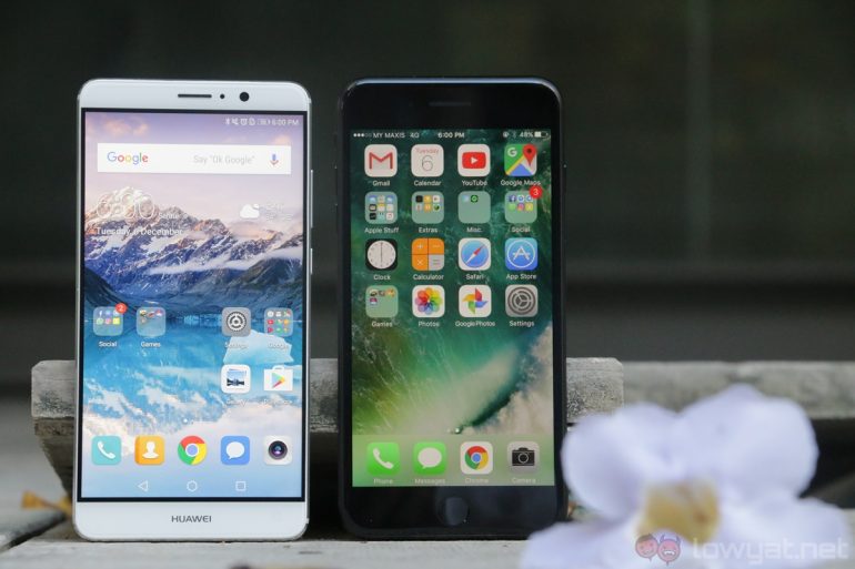 Huawei mate 10 vs iphone 7 plus