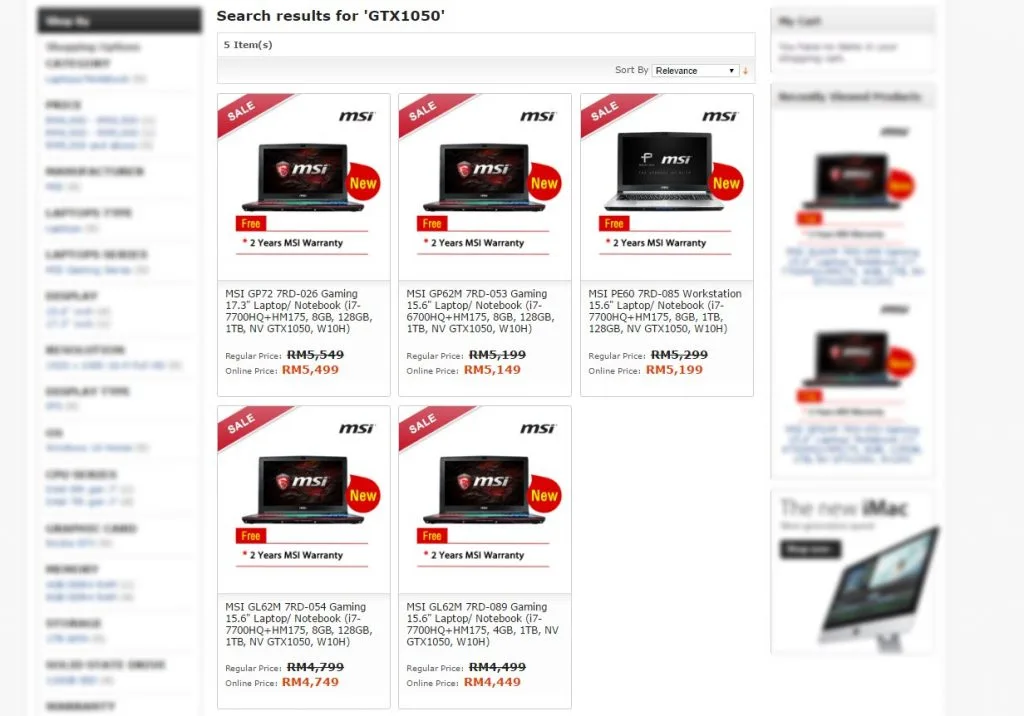 MSI Gaming Laptops with Kaby Lake and GTX 1050