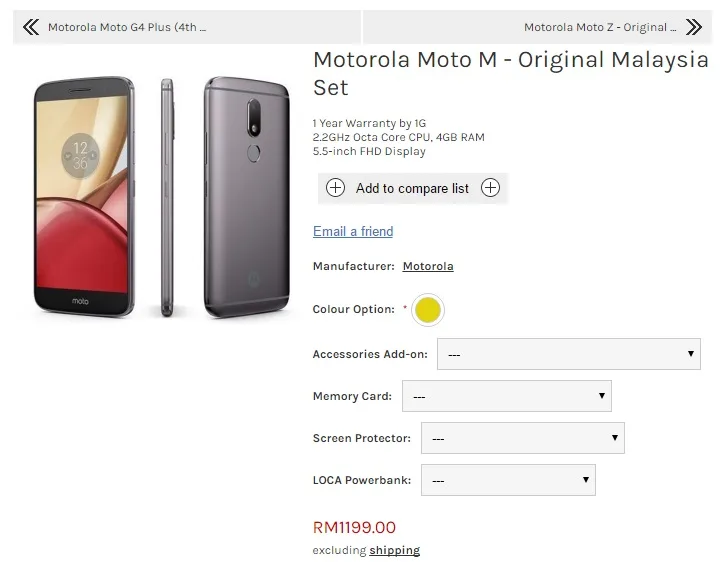 Moto M Satu Gadget