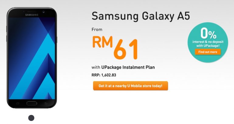 U Mobile Now Offering Samsung Galaxy A5 (2017), From RM61 ...