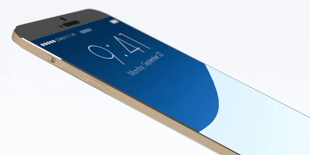 iPhone 8 Concept glass with stainless steel frame