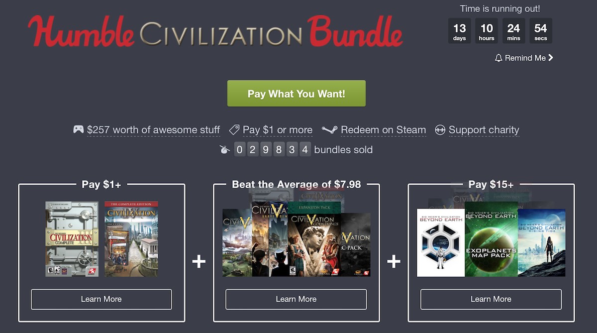 Humble Civilization Bundle