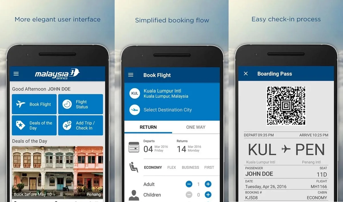 Malaysian Airliens app
