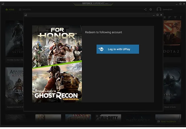 Nvidia game redeem