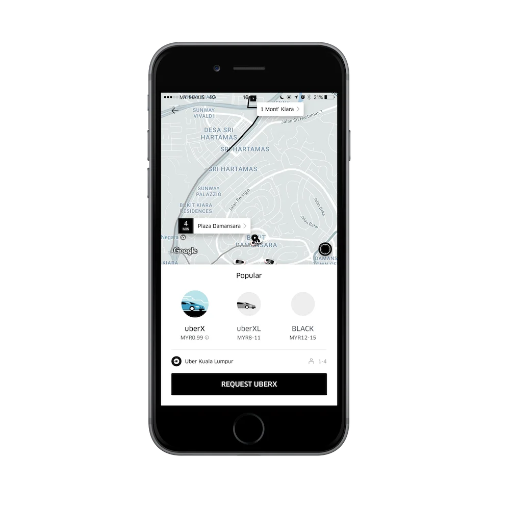 Uber 99 sen Rides Feb 2017 App