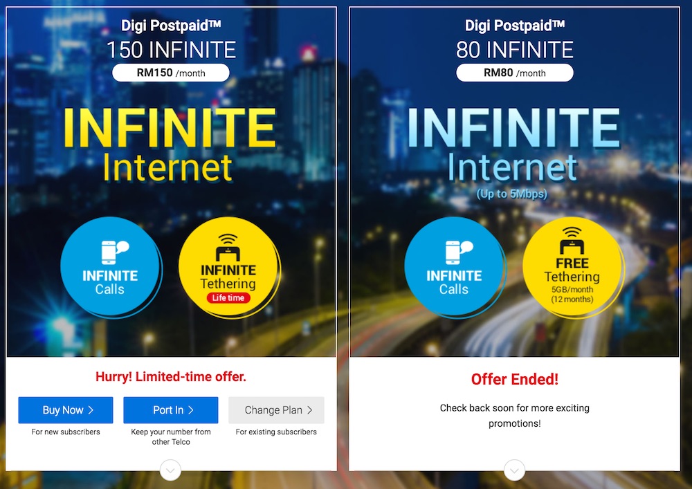 Digi Ends Postpaid 80 Infinite Promotion