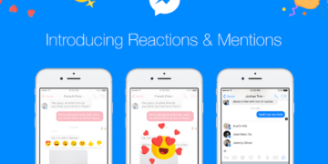 Facebook Message Reactions and Mentions